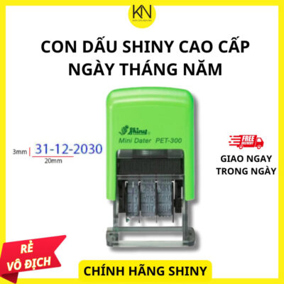 Khắc Dấu Ngày Tháng Năm Theo Yêu Cầu - Chính Hãng Shiny