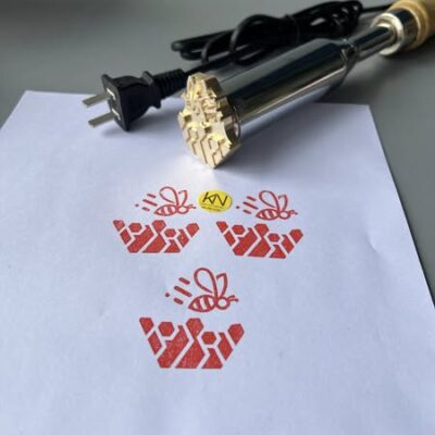 Dấu in nhiệt lên gỗ, nấm, bánh