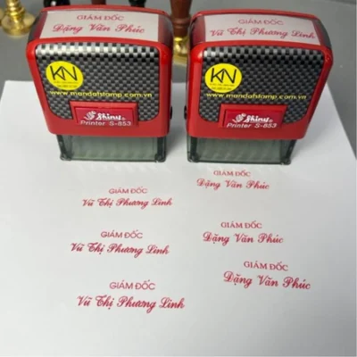 Dấu cao su liền mực