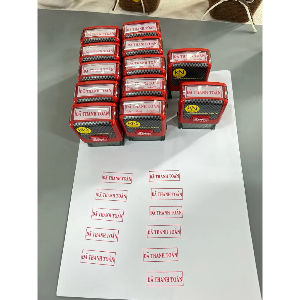 Khắc dấu đã thu tiền, đã thanh toán cán S852 Khắc dấu đã thu tiền, đã thanh toán cán S852