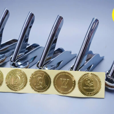 Dấu dập nổi cán kẹp cầm tay