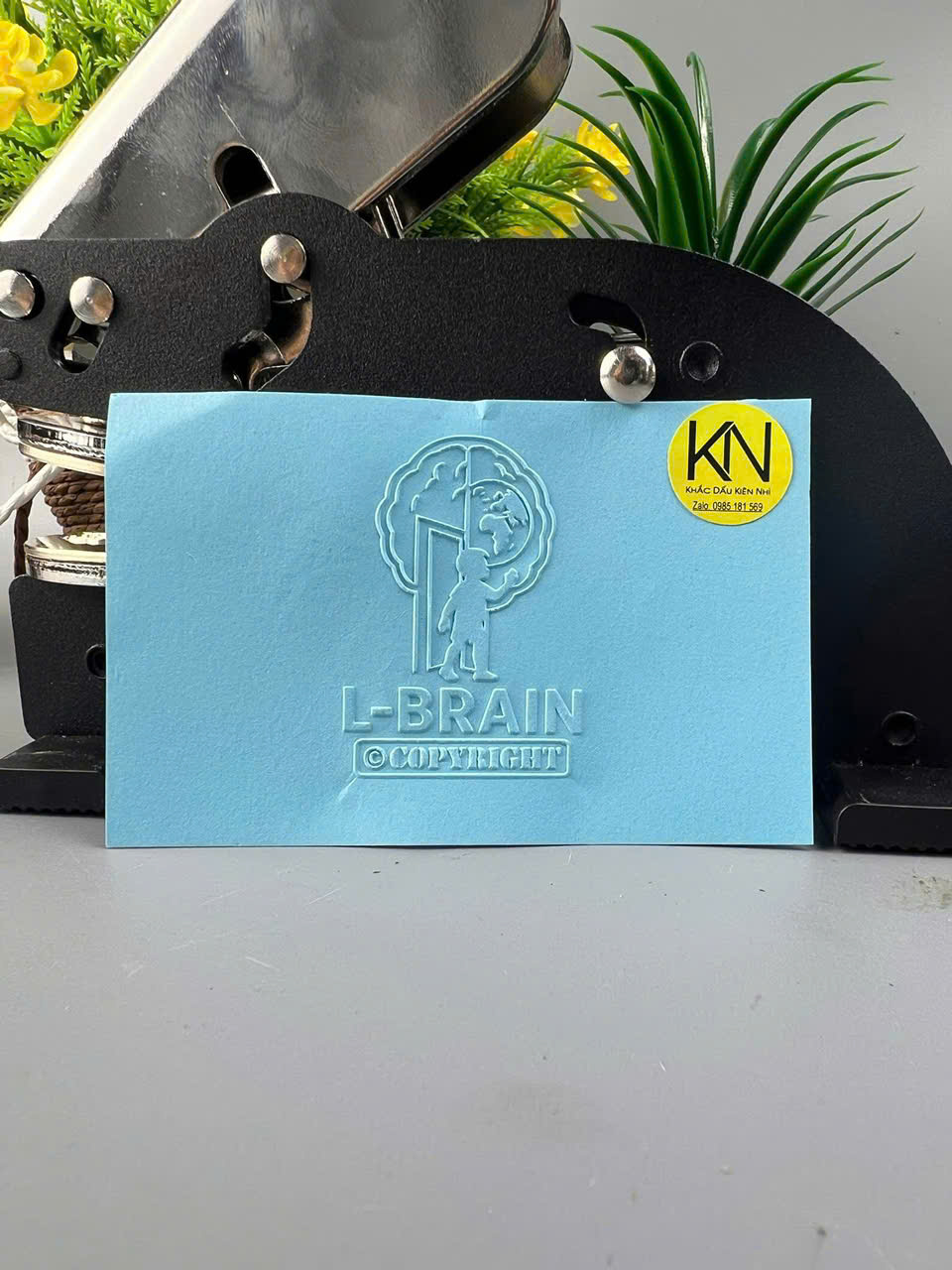 Bộ dấu cán kẹp để bàn