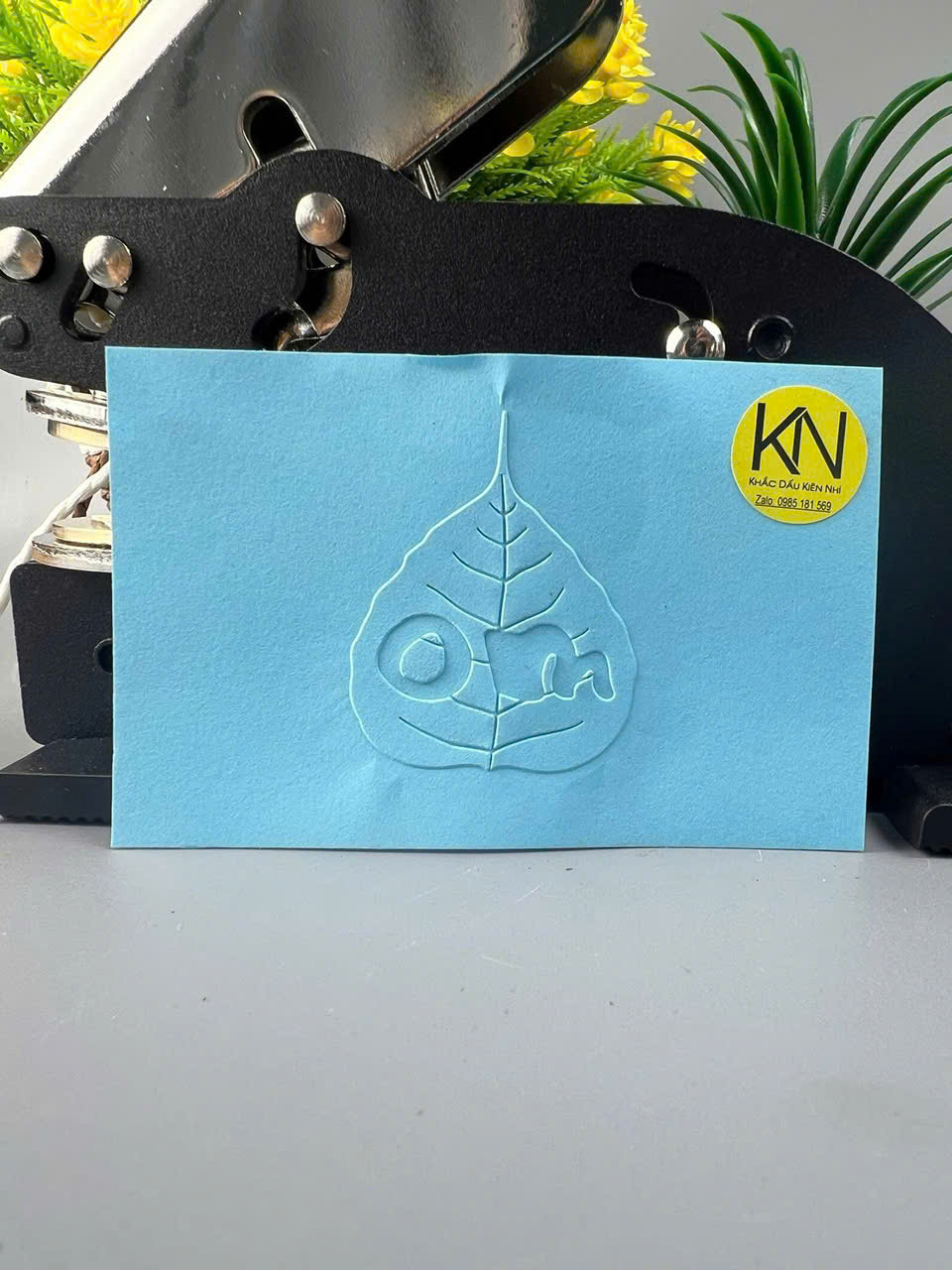 Bộ dấu cán kẹp để bàn