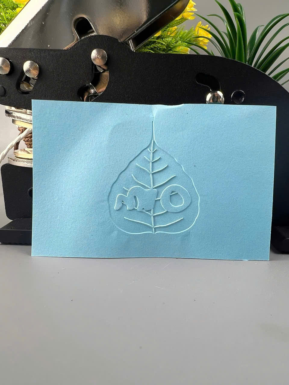 Bộ dấu cán kẹp để bàn