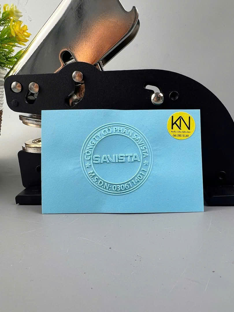 Bộ dấu cán kẹp để bàn