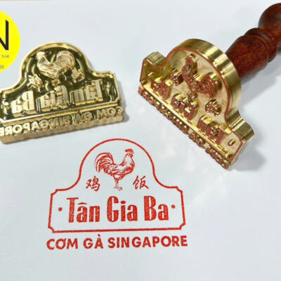 Dấu đồng cán gỗ