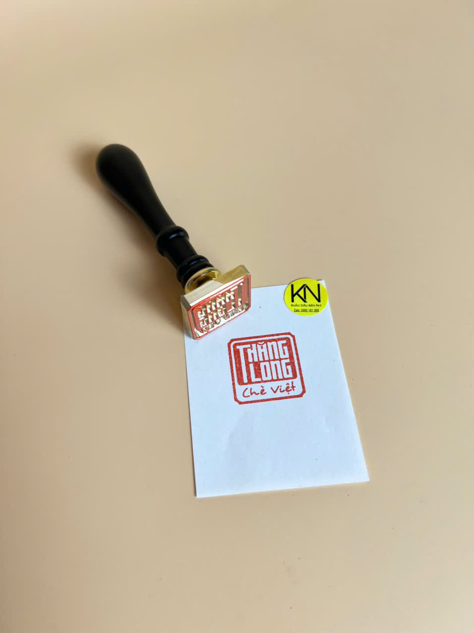 Dấu đồng cán gỗ