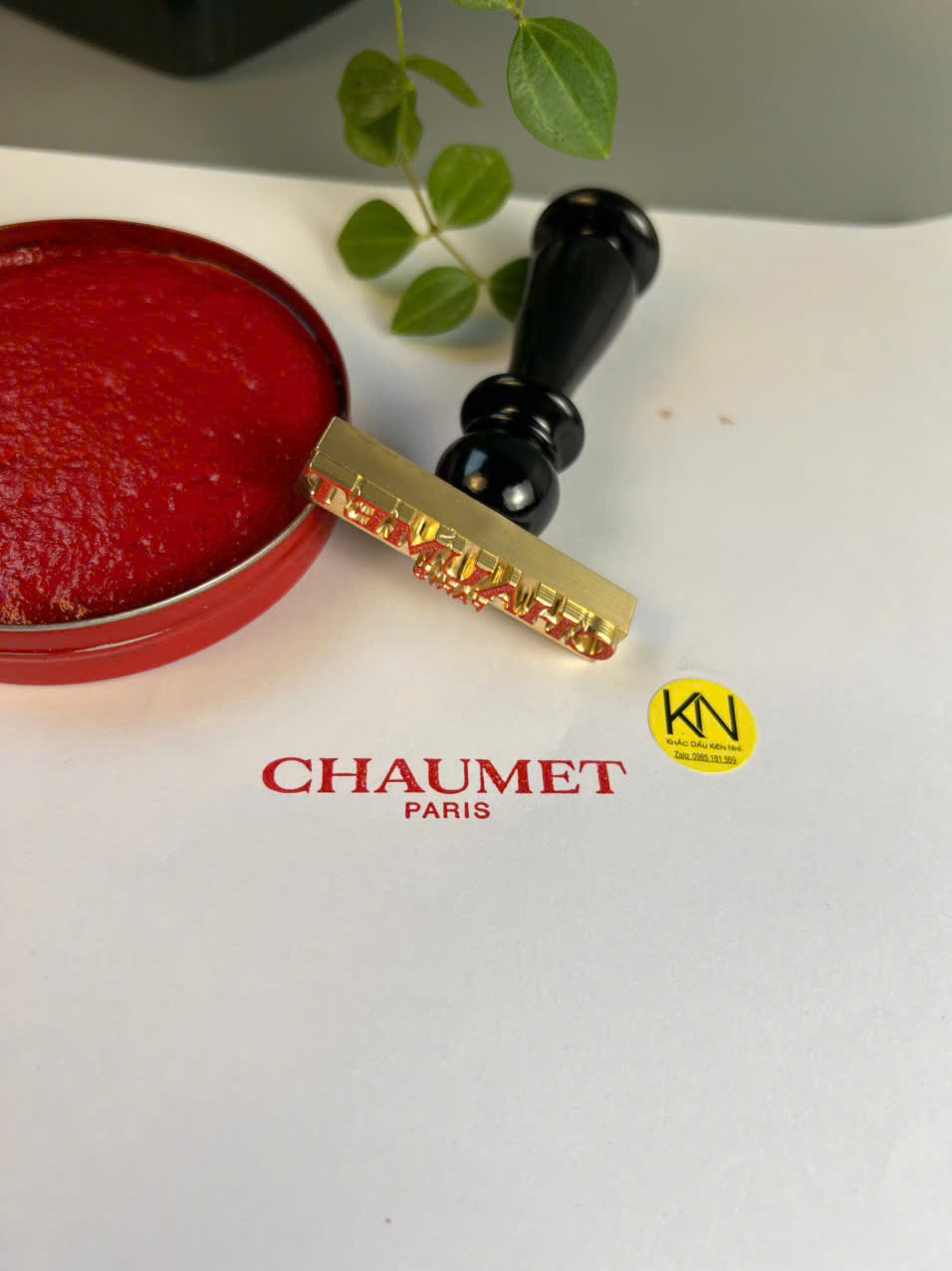 Dấu đồng cán gỗ