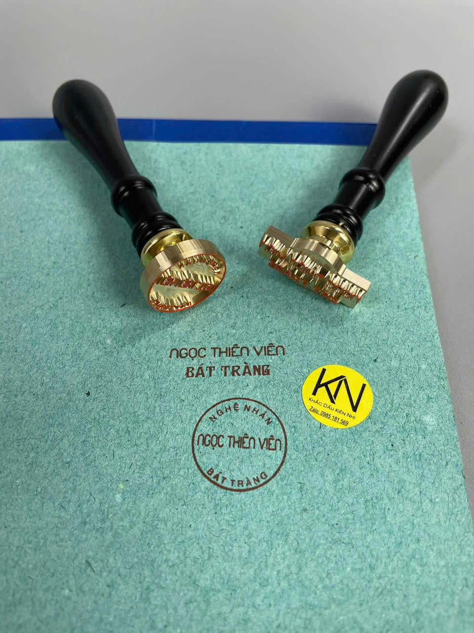 Dấu đồng cán gỗ