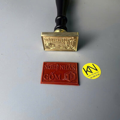 Dấu đồng in gốm sứ trước nung