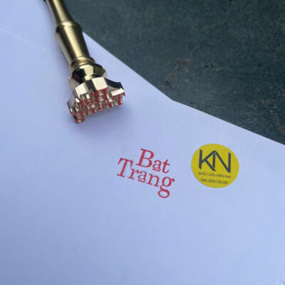 Dấu đồng in gốm sứ trước nung