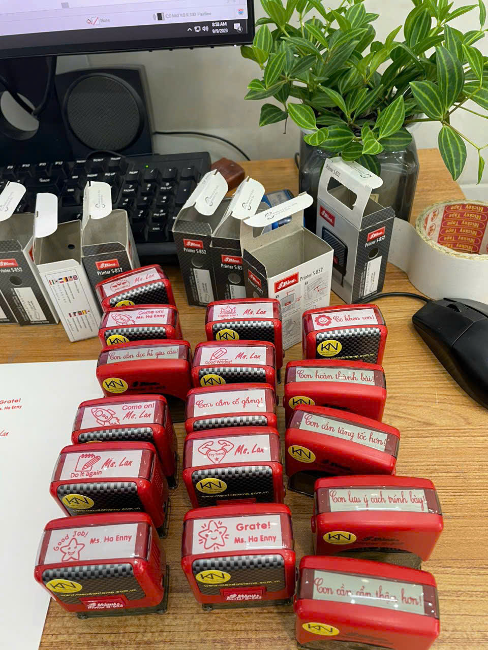 Khắc dấu nhận xét tiểu học Khắc dấu nhận xét tiểu học