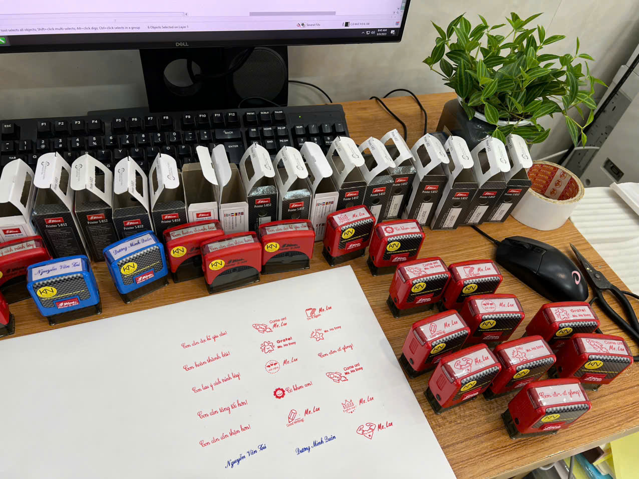 Khắc dấu nhận xét tiểu học Khắc dấu nhận xét tiểu học