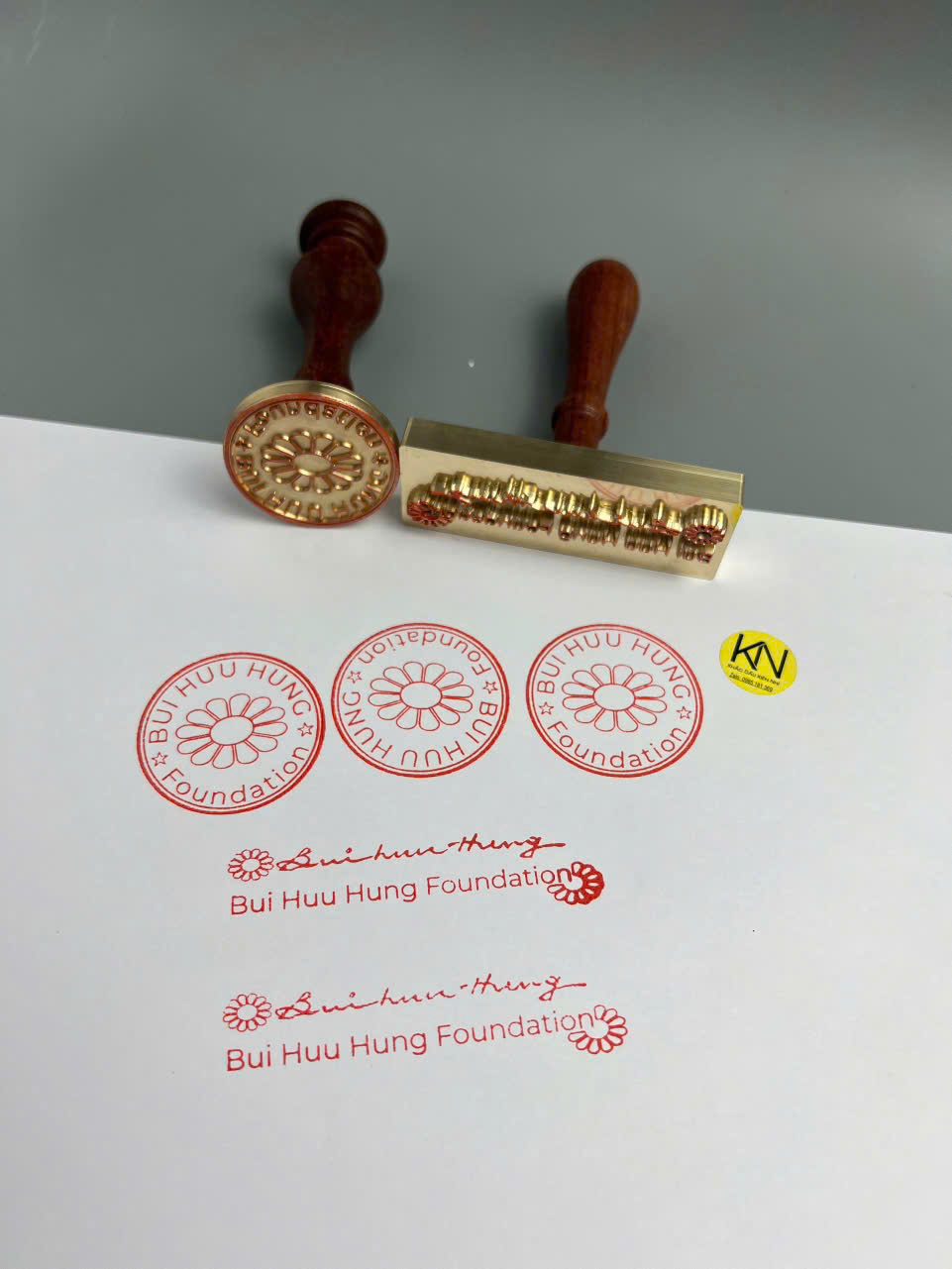 Dấu đồng cán gỗ